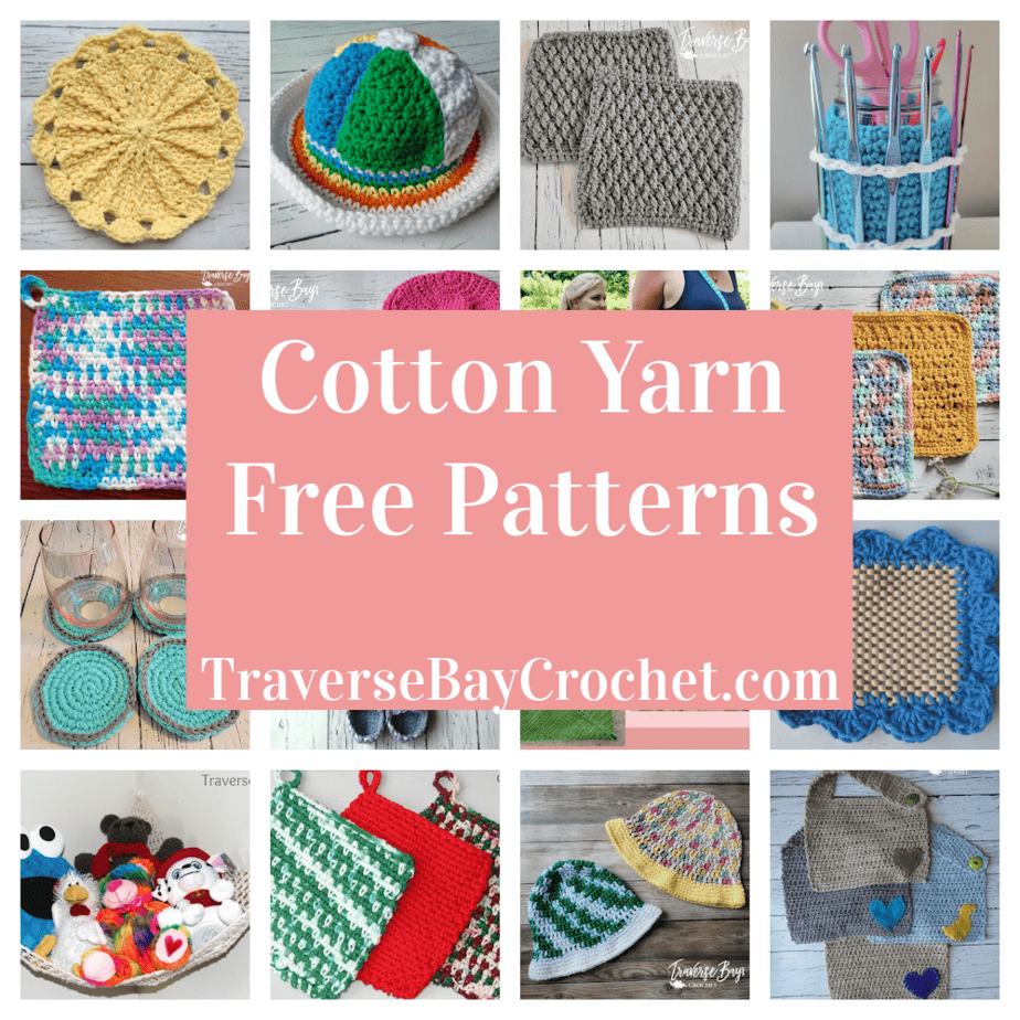 cotton yarn free crochet patterns - Traversebaycrochet.com